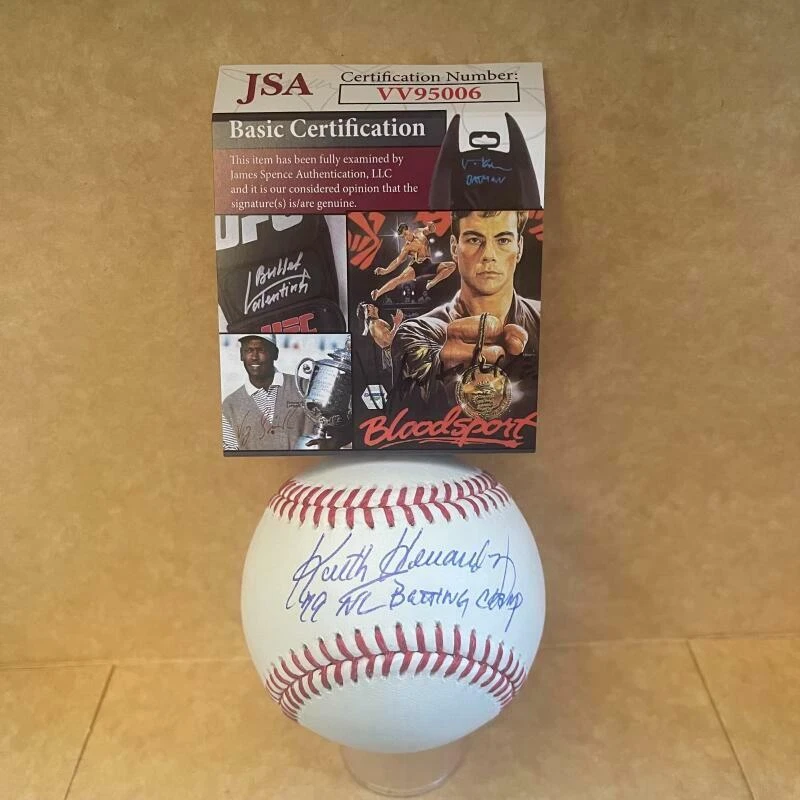 KEITH HERNANDEZ 79 NL BATTING CHAMP SIGNED AUTO ML BASEBALL JSA VV95006