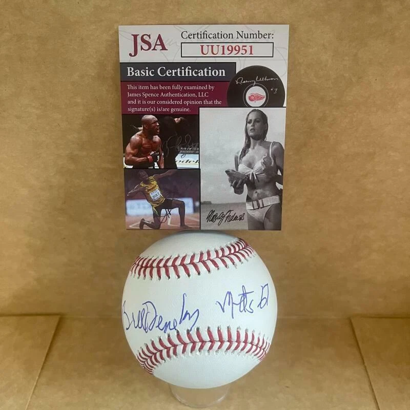 BILL DENEHY METS 67 SIGNED AUTOGRAPHED M.L. BASEBALL JSA UU19951