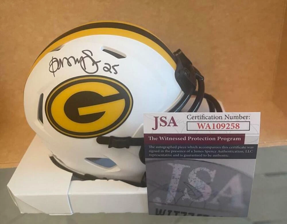 DORSEY LEVENS GREEN BAY PACKERS SIGNED AUTO LUNAR MINI HELMET JSA WA109258