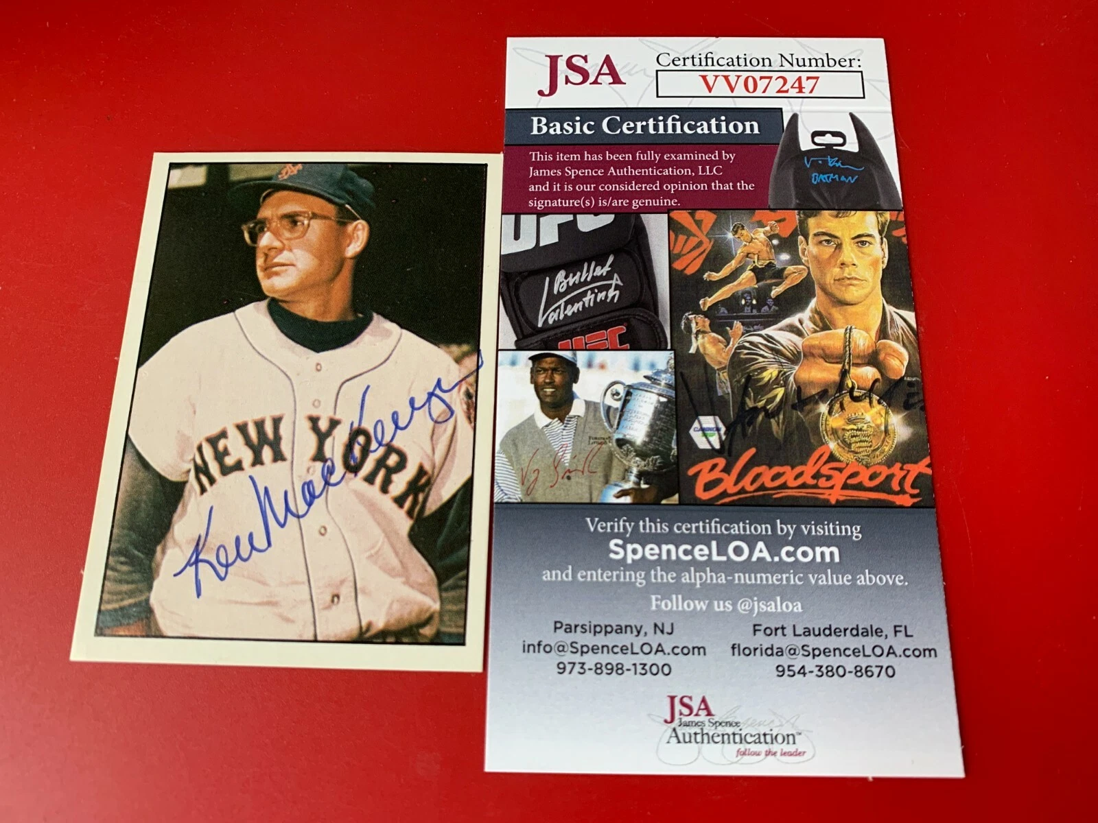 Ken MacKenzie Mets 1981 TCMA Card Signed Auto JSA COA