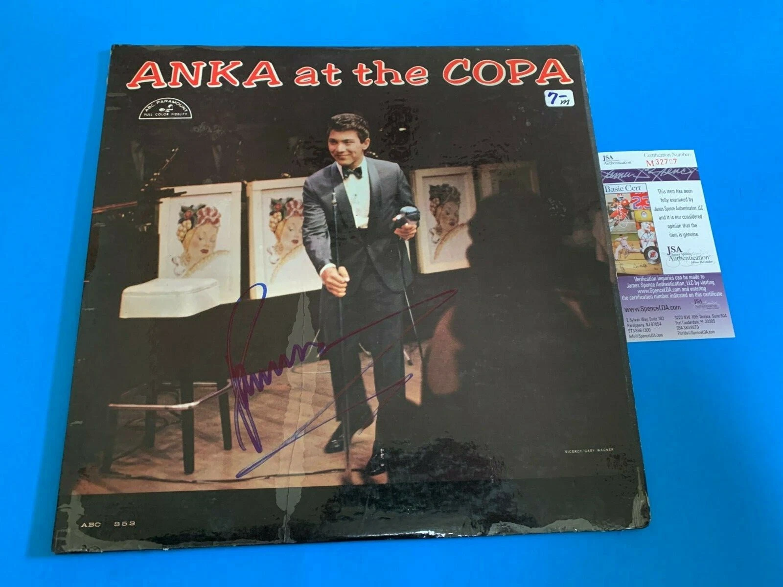 Paul Anka At The Copa Signed Auto 12