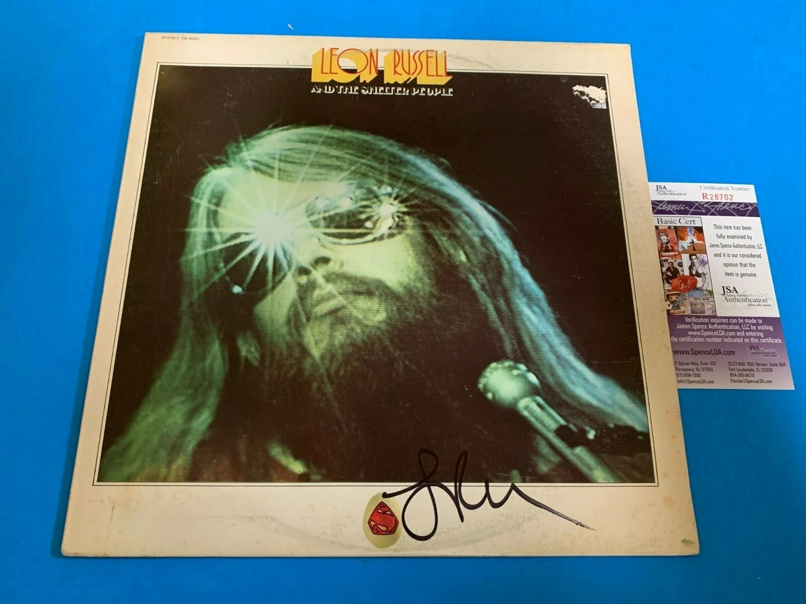 Leon Russell and the Shelter People Signed Auto 12