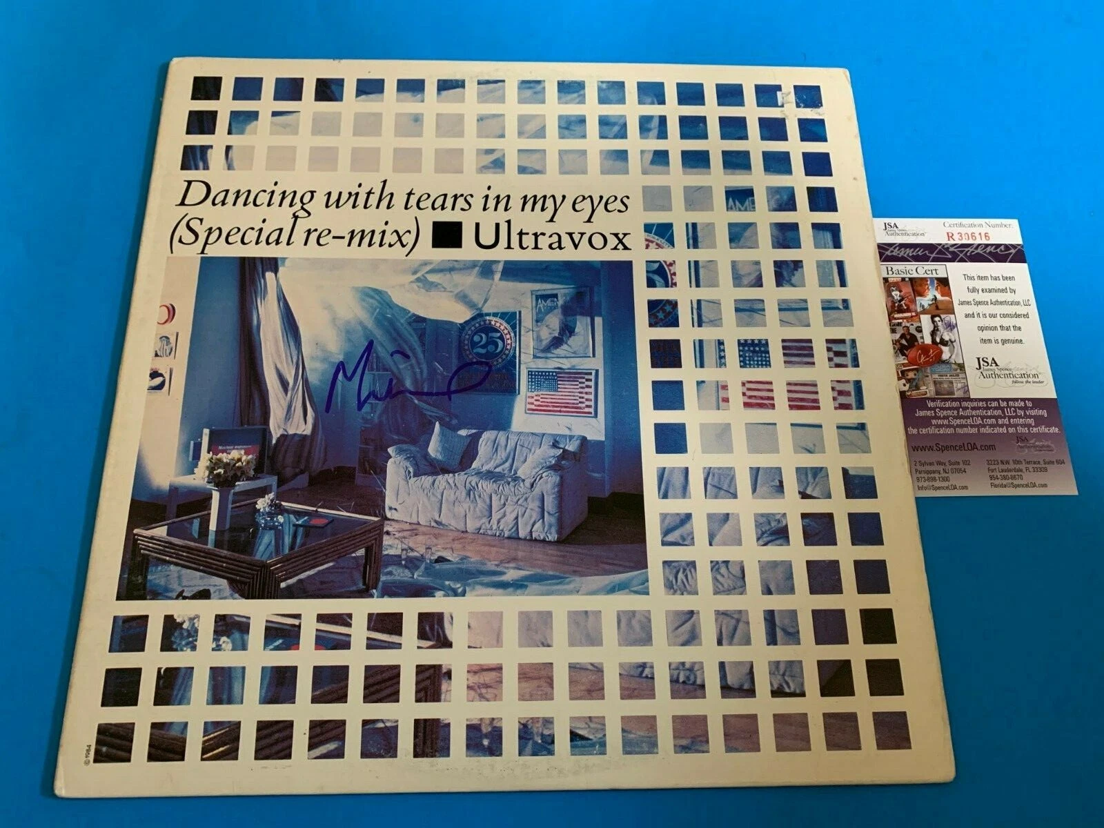 Midge Ure Ultravox Dancing with Tears Signed Auto 12