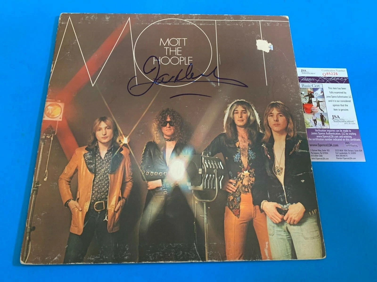 Ian Hunter Mott The Hoople Signed Auto 12