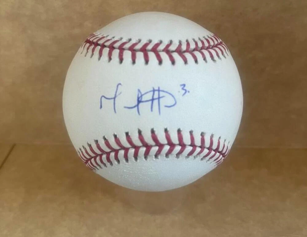 MIGUEL HIRALDO BLUE JAYS SIGNED AUTOGRAPHED M.L. BASEBALL BAS BC94388