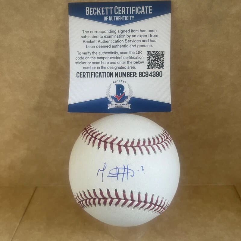 MIGUEL HIRALDO BLUE JAYS SIGNED AUTOGRAPHED M.L. BASEBALL BAS BC94390