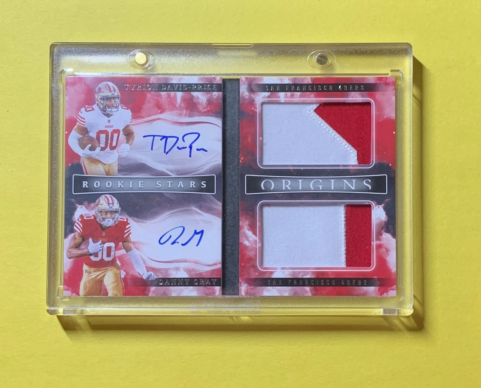 2022 PANINI ORIGINS TYRION DAVIS-PRICE DANNY GRAY ROOKIE STARS BOOKLET /49