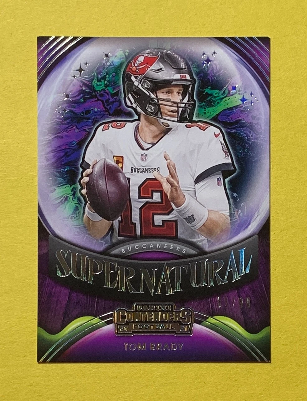 2021 PANINI CONTENDERS FOOTBALL TOM BRADY SUPERNATURAL /99 #SN-TBR BUCCANEERS