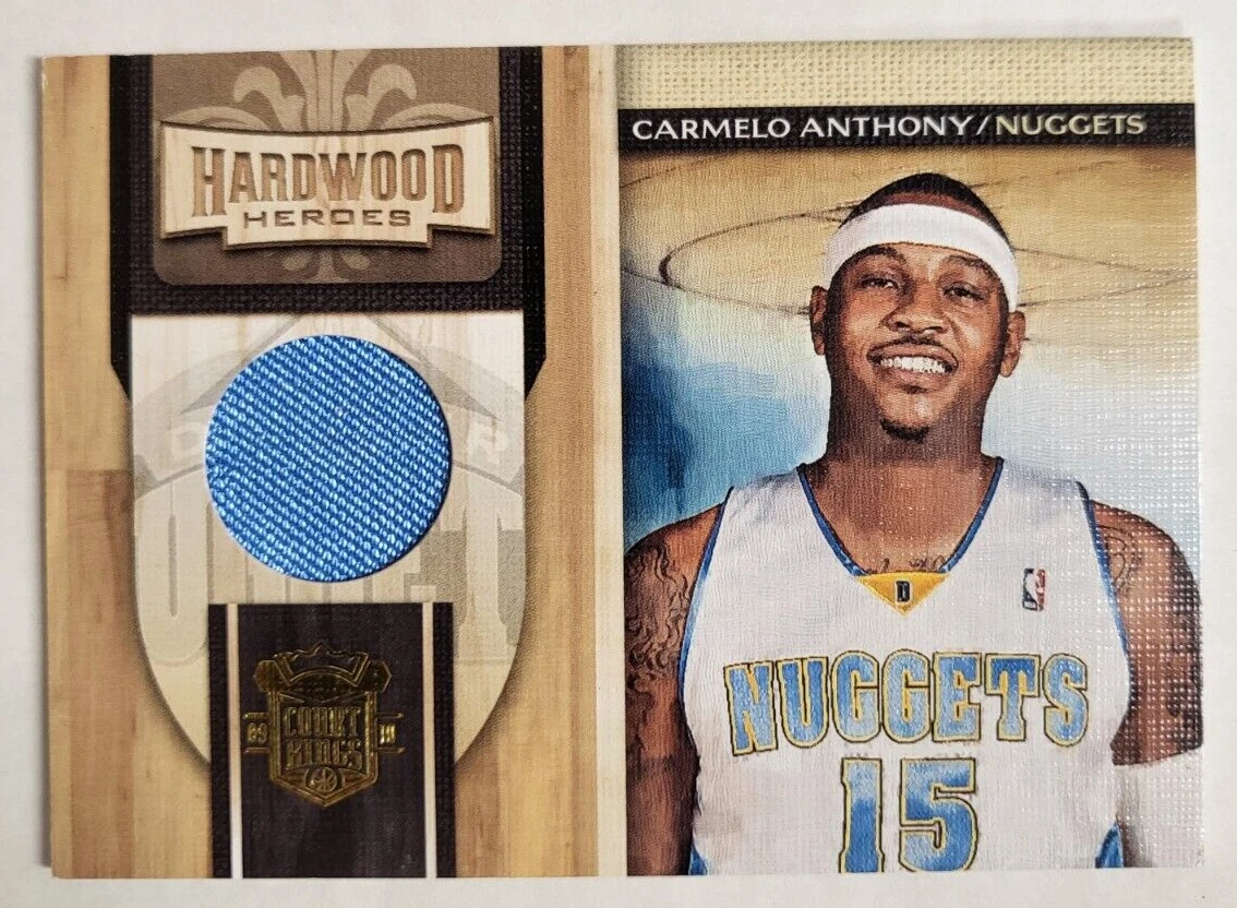 2010 PANINI HARDWOOD HEROES CARMELO ANTHONY /299 JERSEY RELIC CARD