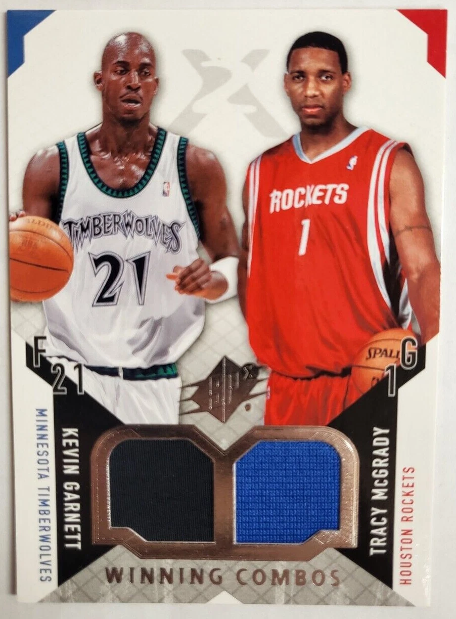2004 UPPER DECK WC-GM GARNETT MCGRADY WINNING COMBOS JERSEY RELIC CARD