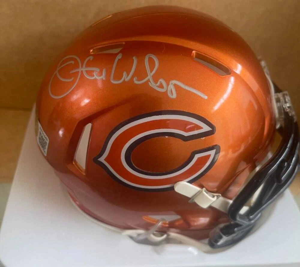 OTIS WILSON BEARS SIGNED AUTOGRAPHED FLASH MINI HELMET BECKETT AUTHENTICATED