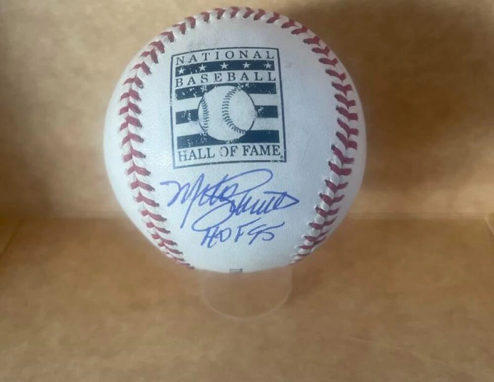 MIKE SCHMIDT PHILLIES HOF 95 SIGNED AUTOGRAPHED HOF BASEBALL JSA AH66148