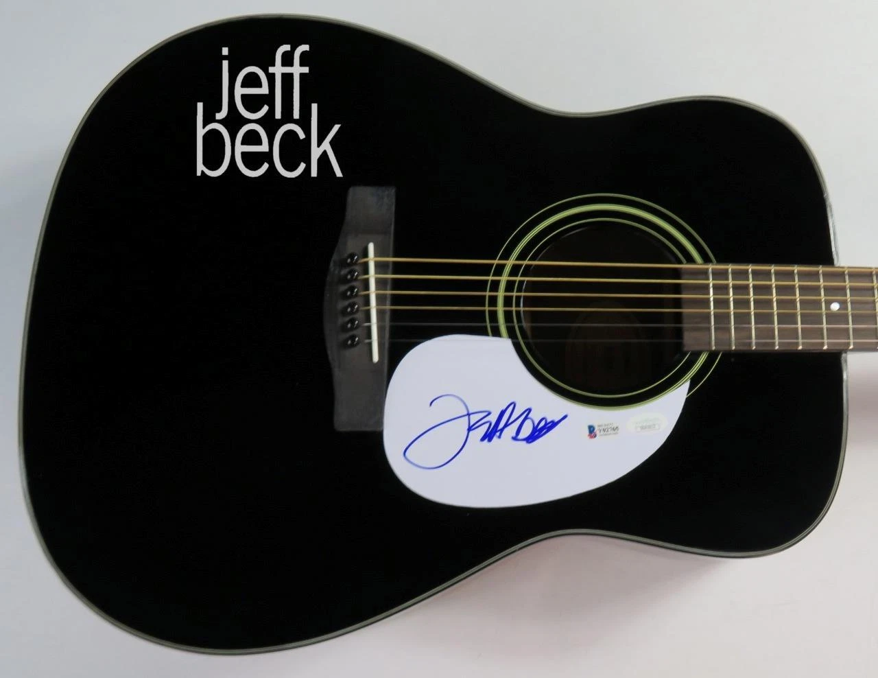 Jeff Beck JEFF BECK GROUP Signed Autograph Auto Guitar JSA BAS