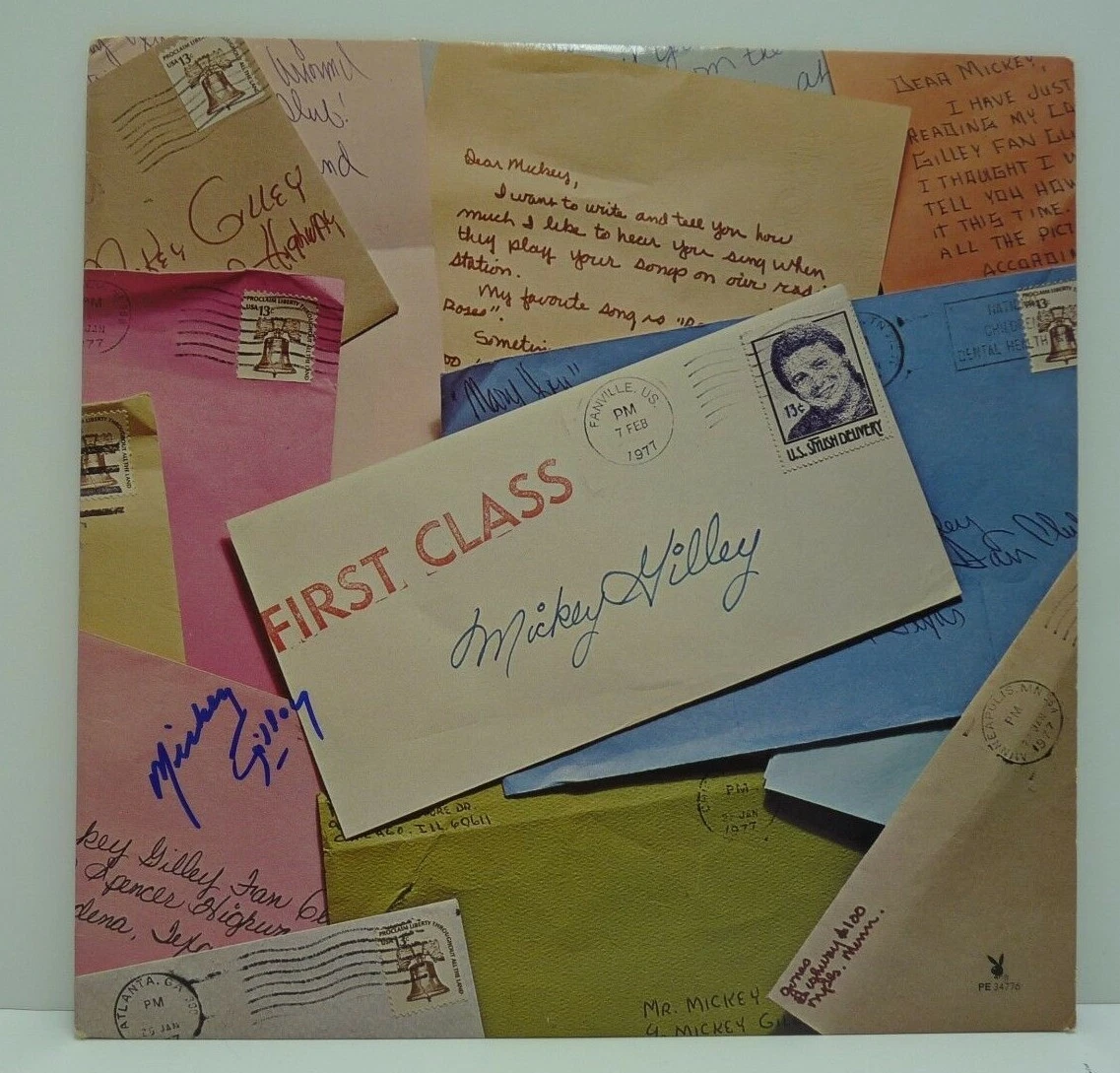 Mickey Gilley First Class Signed Autographed LP Record Guaranteed