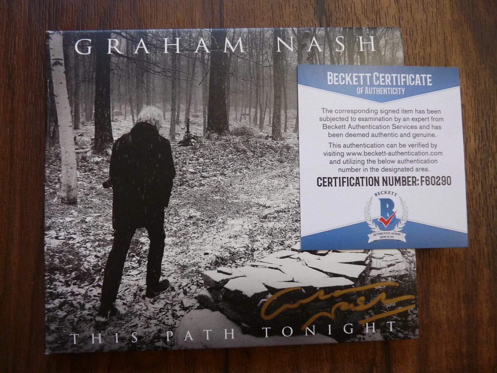 Graham Nash This Path Tonight Signed Autographed CD Beckett Certified