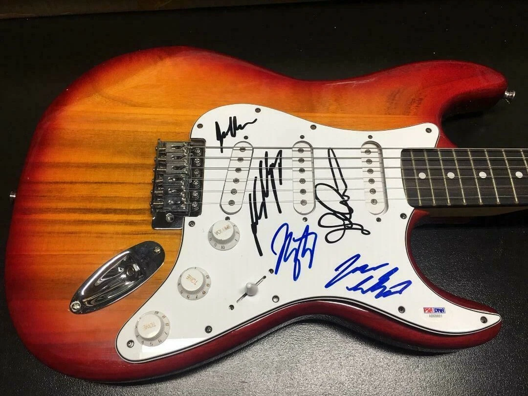 Dream Theater Band Signed Autographed Electric Guitar PSA Certified Portnoy + 4