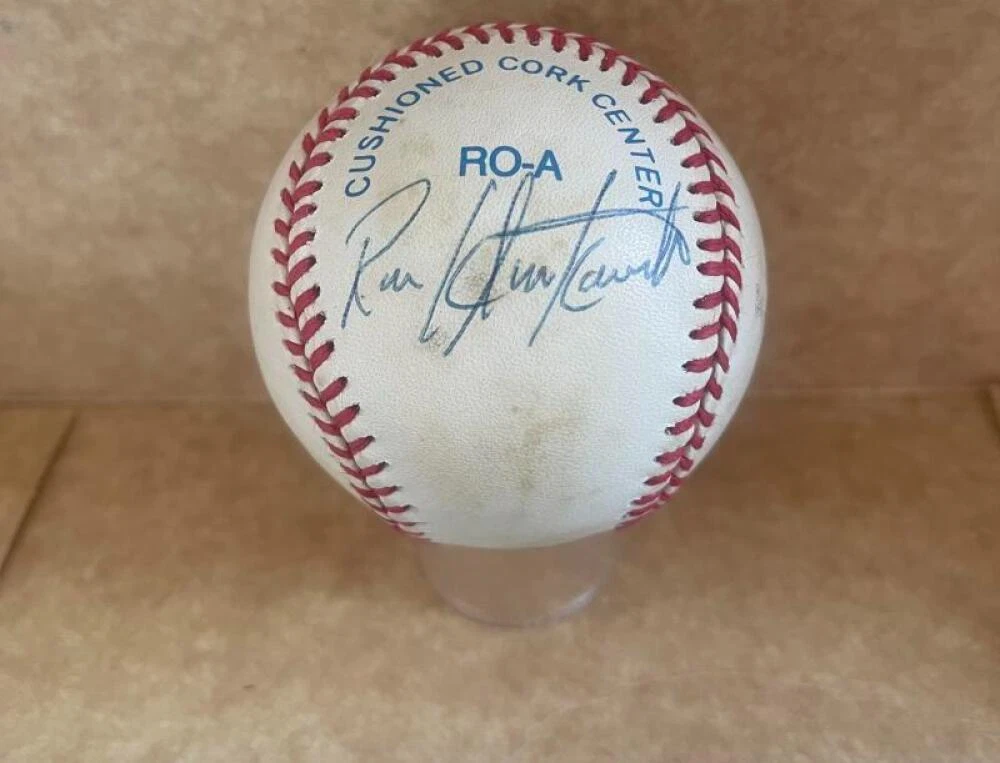 RON KLIMKOWSKI YANKEES SIGNED AUTOGRAPHED A.L. BASEBALL JSA AUTH