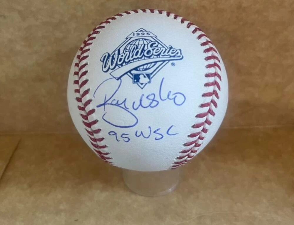 RYAN KLESKO 95 WSC BRAVES SIGNED 1995 WORLD SERIES BASEBALL JSA AUTH