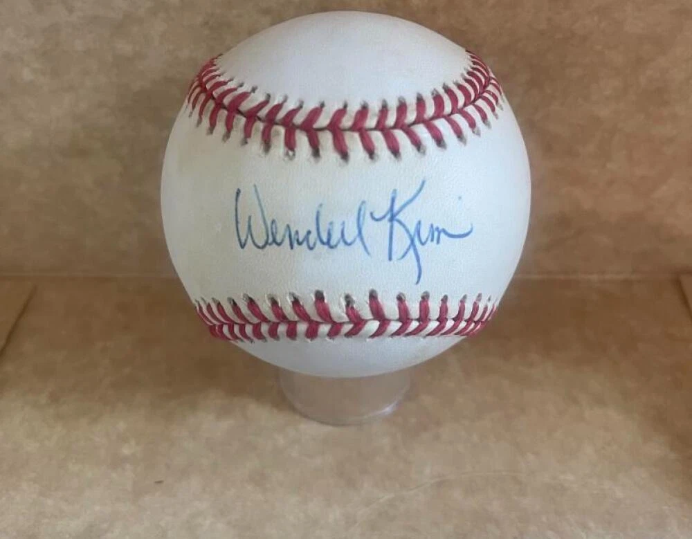 WENDELL KIM SF GIANTS RARE SIGNED AUTOGRAPHED N.L. BASEBALL  JSA AUTH