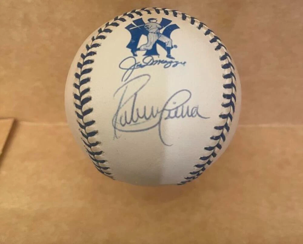 RUBIN SIERRA YANKEES SIGNED AUTOGRAPHED RARE JOE DIMAGGIO BASEBALL JSA AUTH