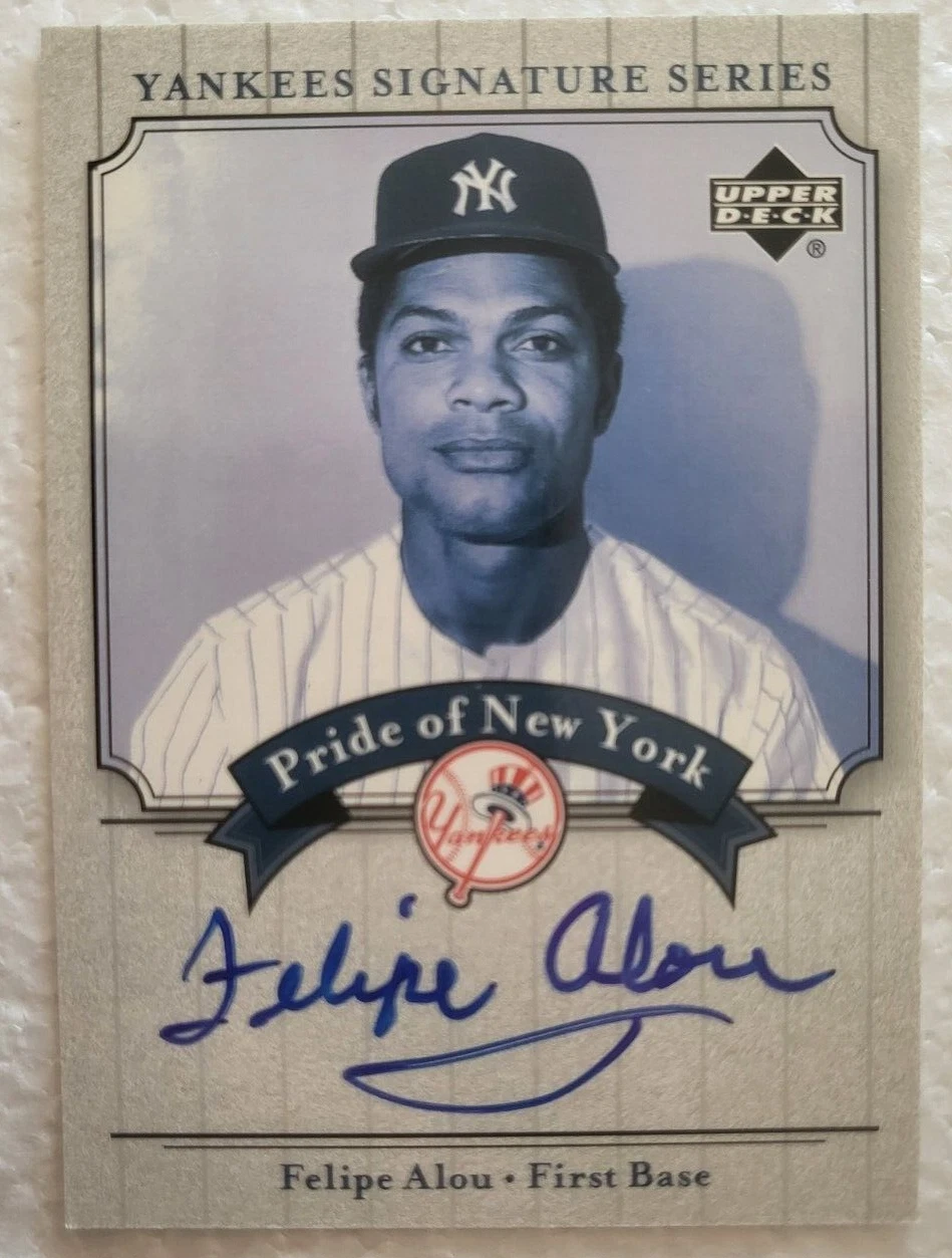 2003 UPPER DECK YANKEES SIGNATURE SERIES PRIDE OF NEW YORK FELIPE ALOU CARD