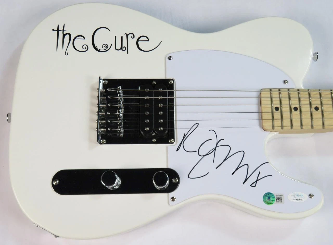 Robert Smith THE CURE Signed Autograph Auto Guitar JSA BAS