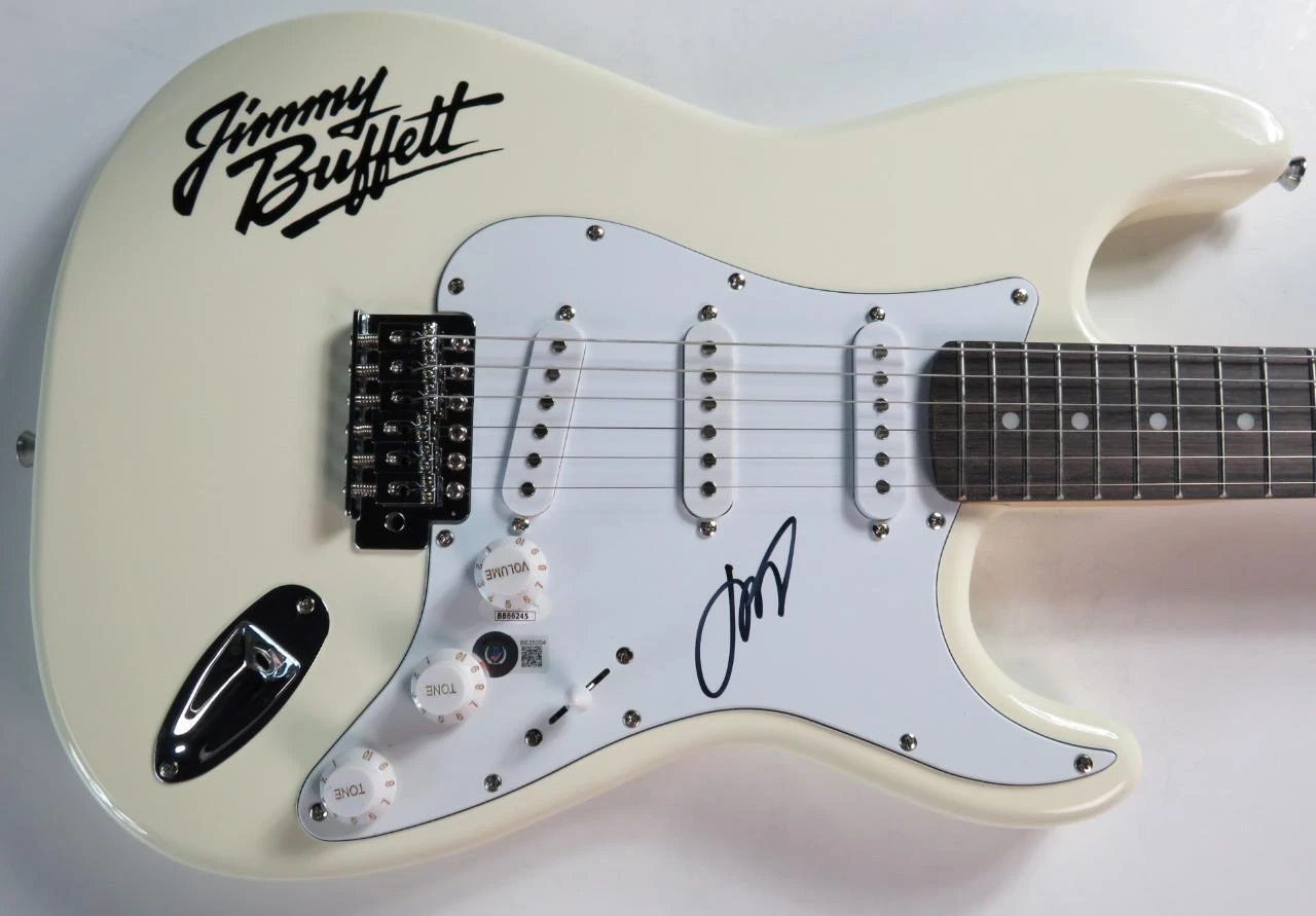 JIMMY BUFFETT Signed Autograph Auto Guitar JSA BAS