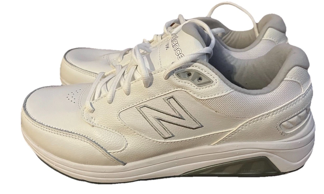 New Balance MW928WT3 Mens 8.5D White Gray  Athletic Walking Shoes