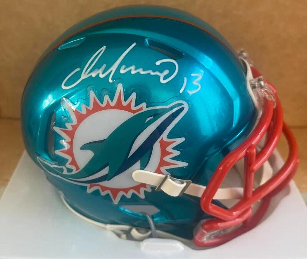 DAN MARINO MIAMI DOLPHINS SIGNED FLASH  MINI HELMET BECKETT AUTHENTICATED