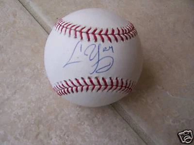 CHRIS YOUNG RED SOX YANKEES OFFICIAL SIGNED ML BALL COA