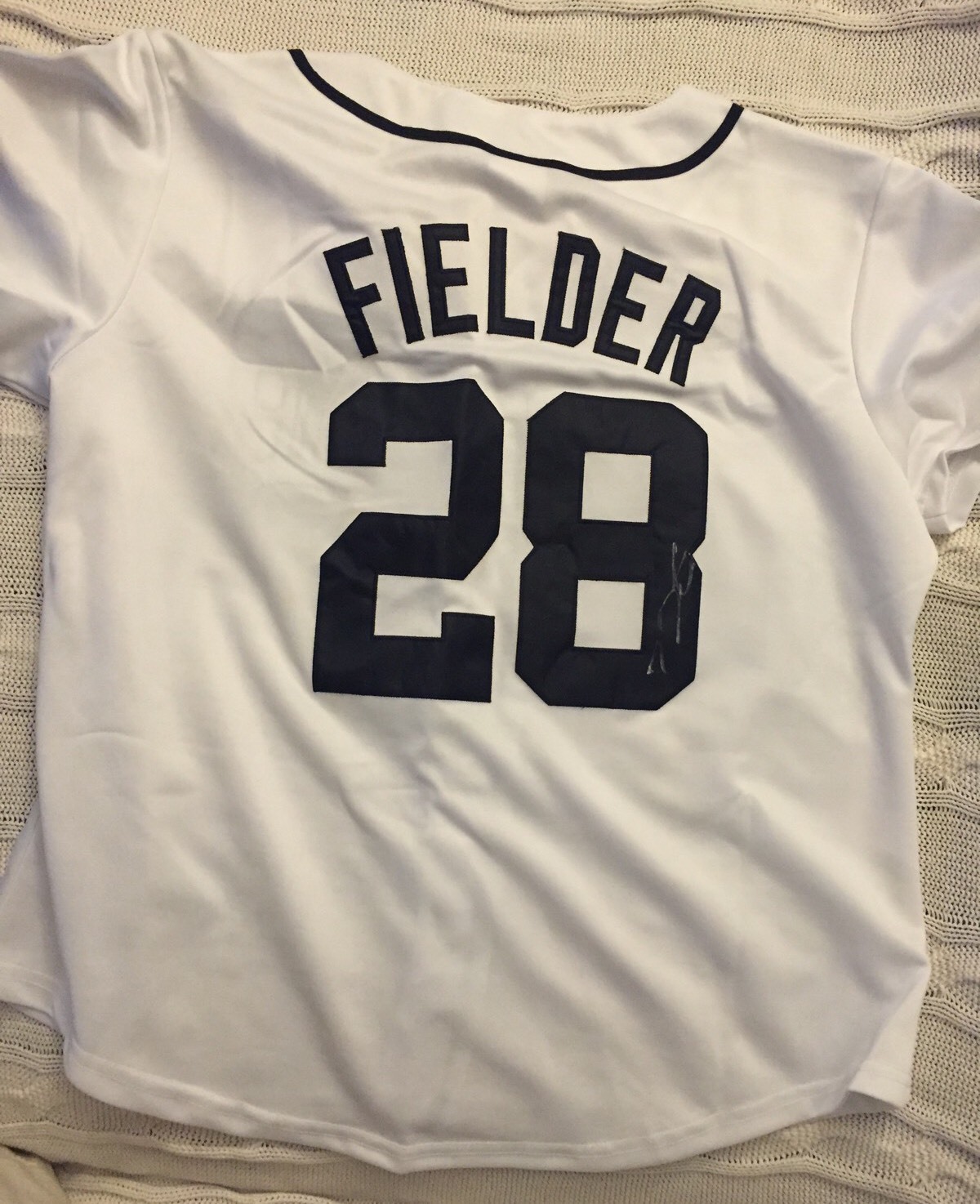 Prince Fielder SIGNED Tigers Jersey Stitched Autographed Size Women's XL