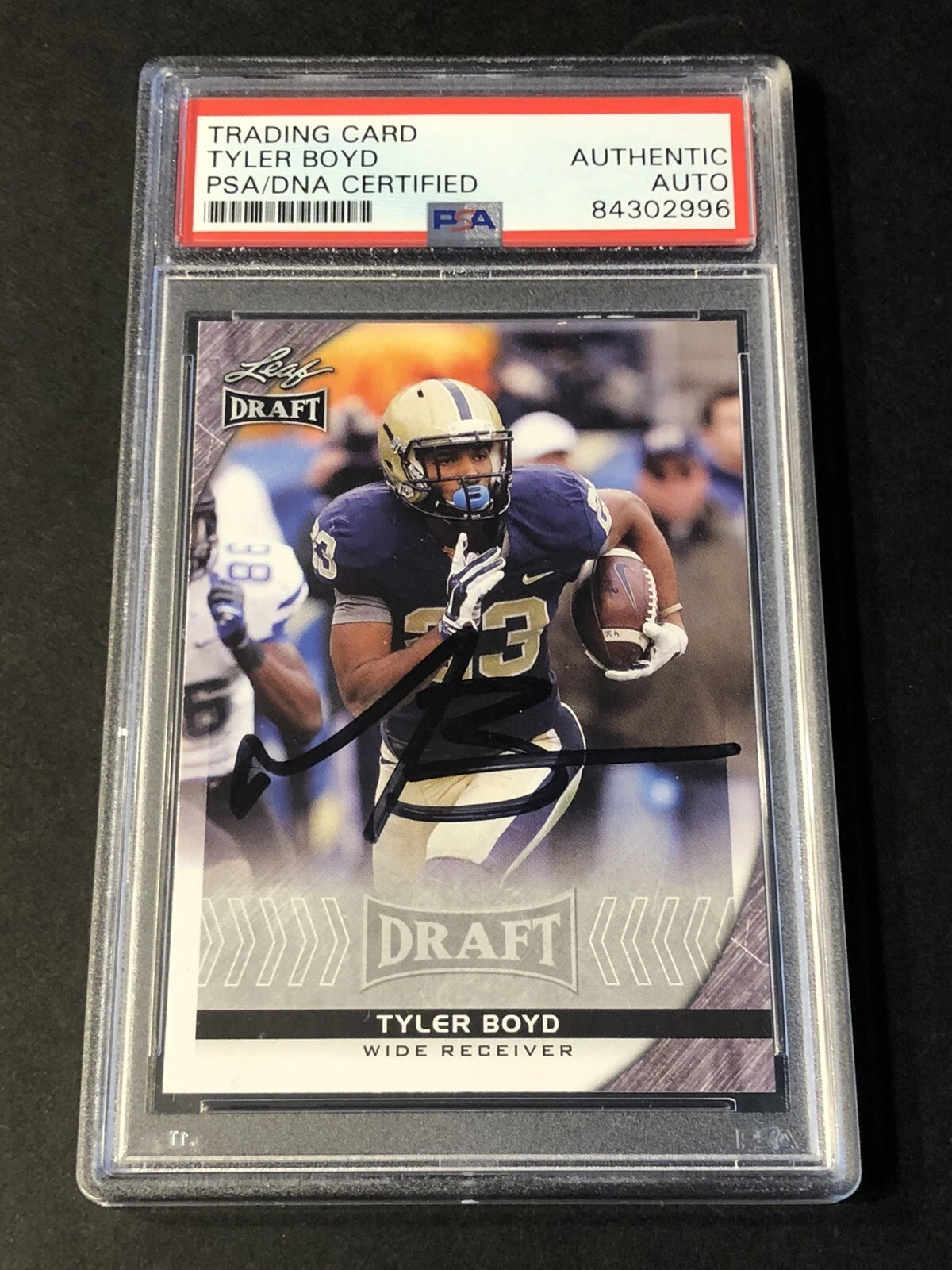 TYLER BOYD SIGNED AUTOGRAPHED 2016 LEAF DRAFT CARD CINCINNATI BENGALS PSA/DNA COLLECTIBLE MEMORABILIA