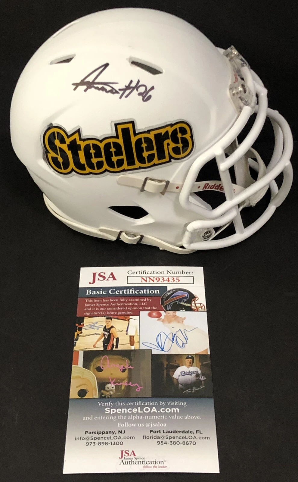 Anthony McFarland Signed Autographed Pittsburgh Steelers Custom Mini Helmet JSA