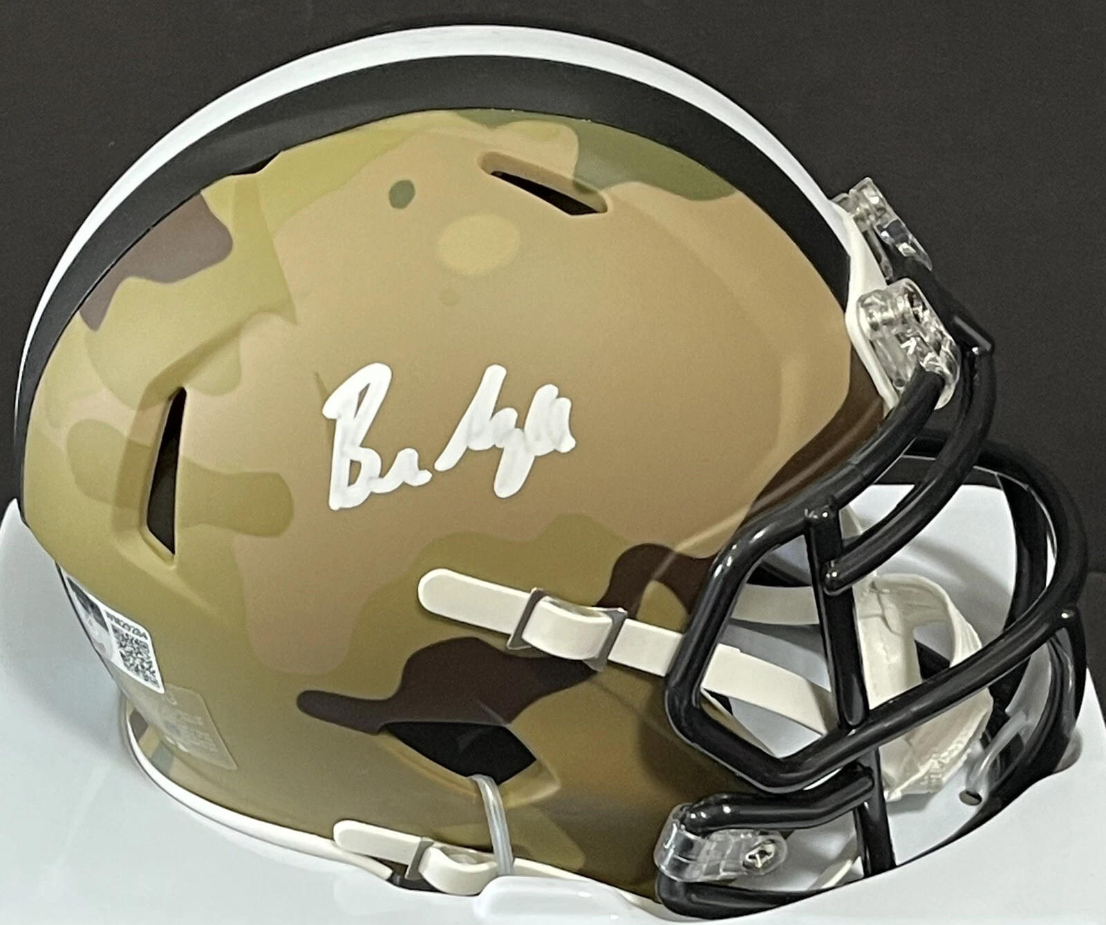 Baker Mayfield Signed Autographed Cleveland Browns Camo Mini Helmet Beckett