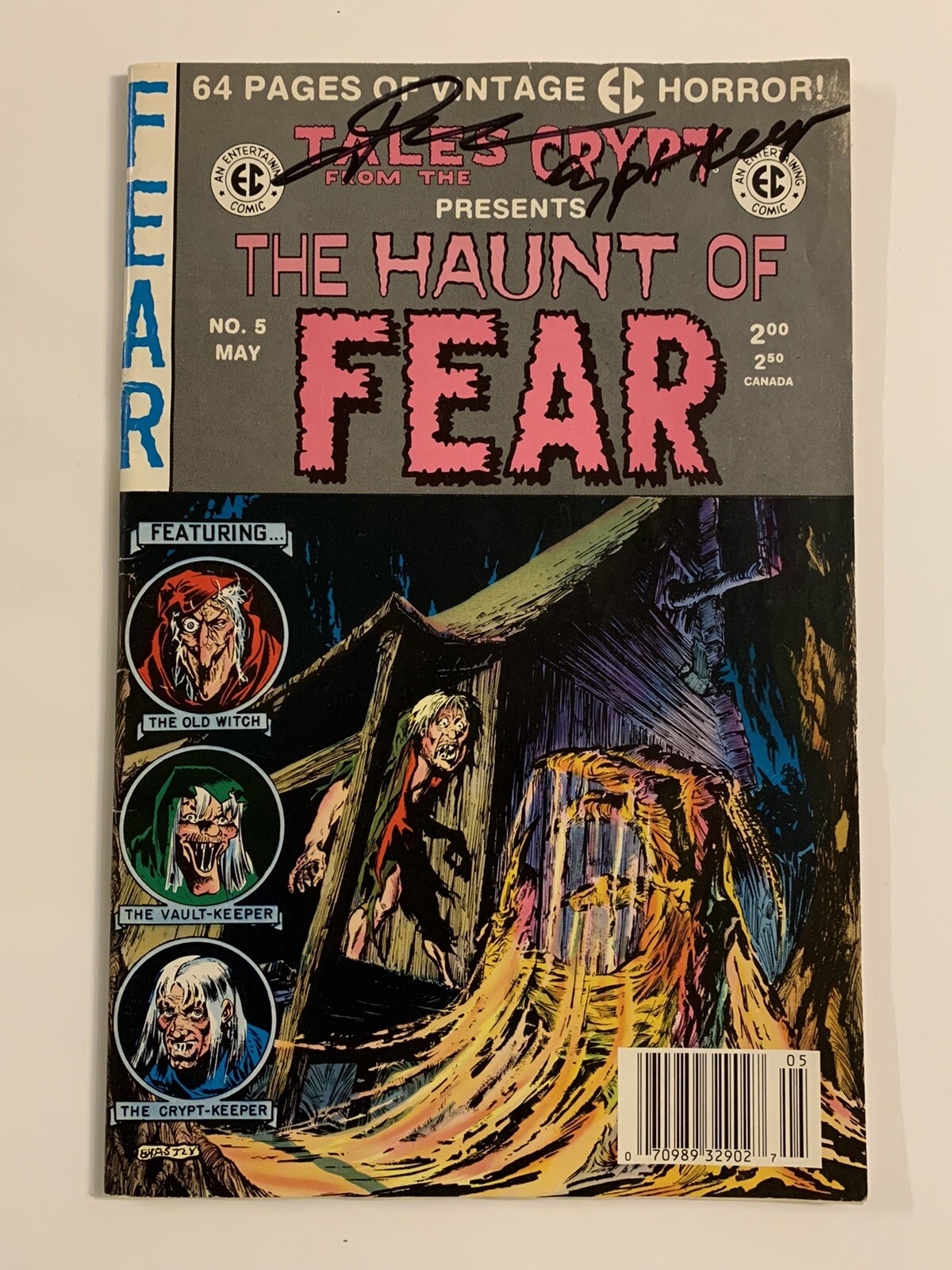 John Kassir SIGNED Crypt Keeper Comic Book EXACT PROOF No. 5 MAY