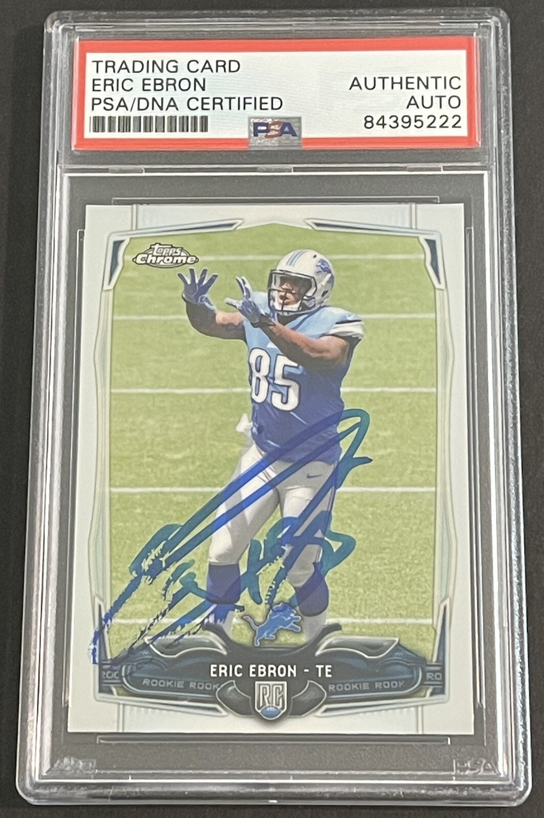 Eric Ebron Signed Autographed 2014 Topps Chrome Rookie Card Steelers PSA/DNA