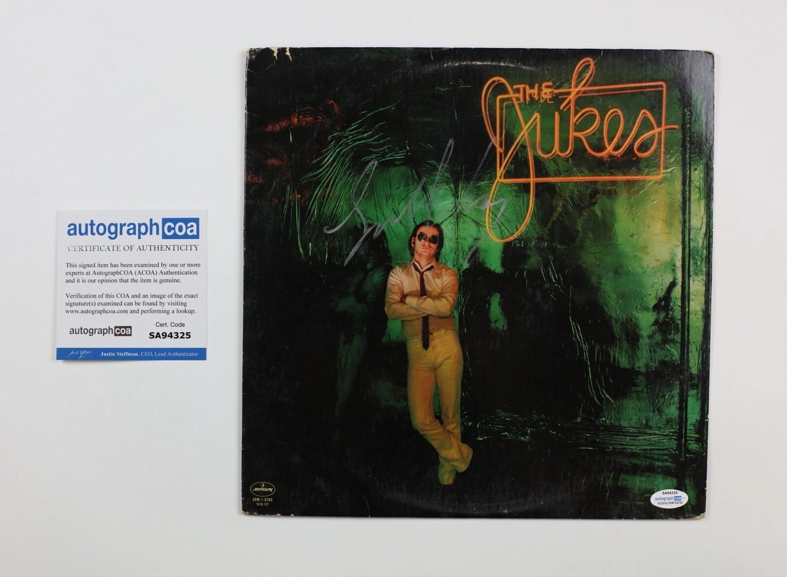 SOUTHSIDE JOHNNY SIGNED AUTOGRAPH VINYL RECORD ALBUM ACOA COA SPRINGSTEEN