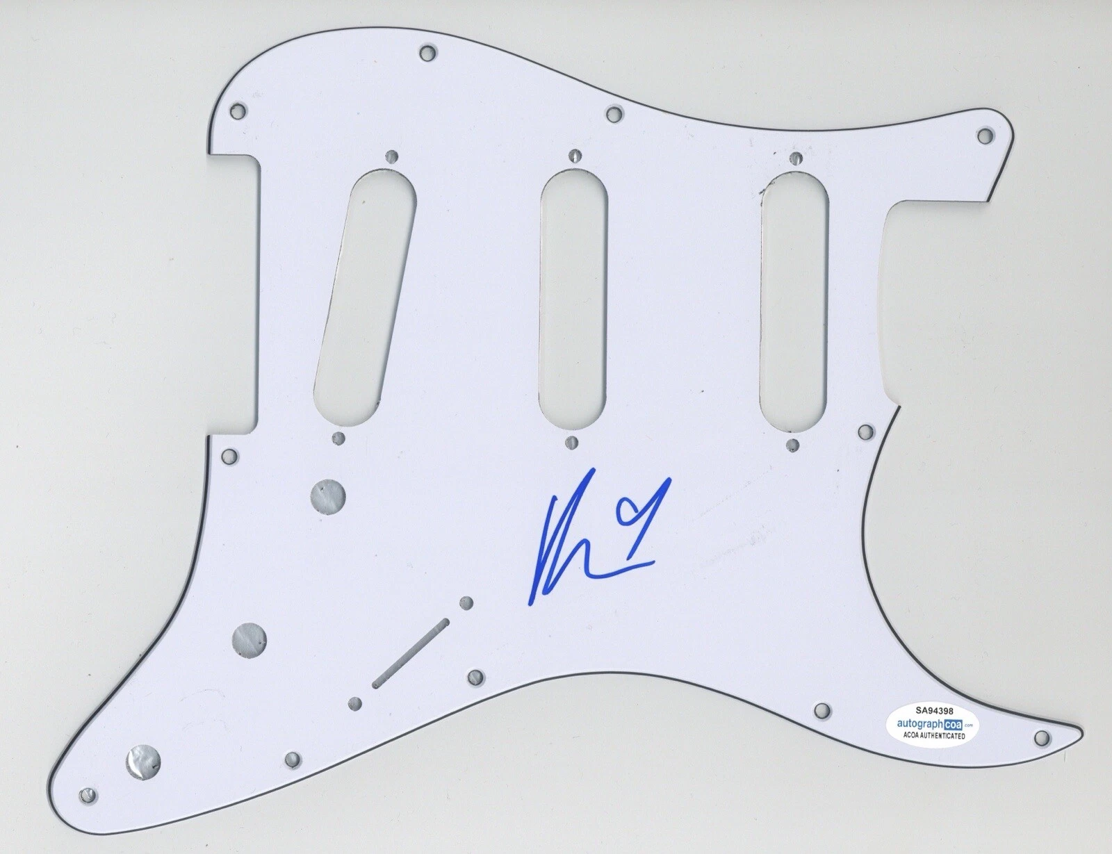 BEA MILLER POP STAR SIGNED AUTOGRAPH STRAT GUITAR PICKGUARD ACOA COA XFACTOR