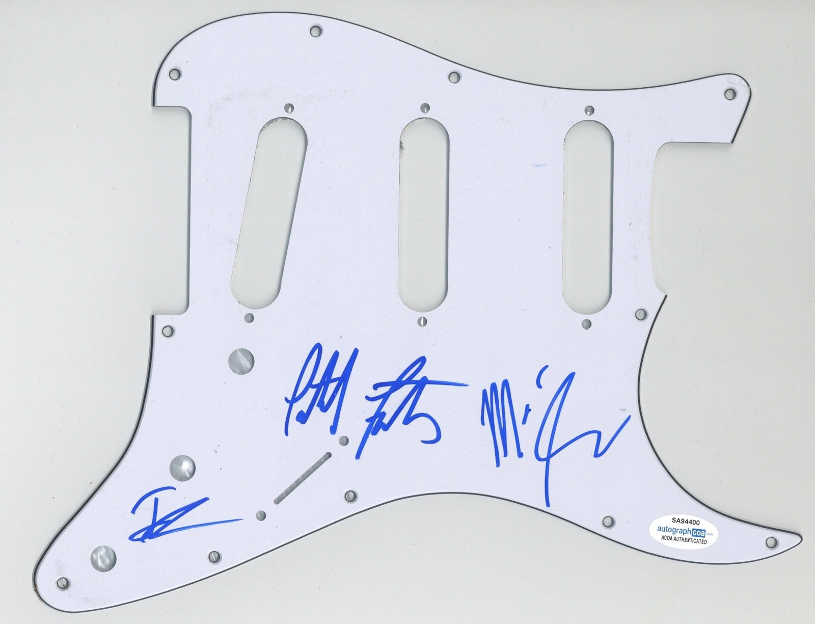 GA-20 ROCK BAND SIGNED AUTOGRAPH STRAT GUITAR PICKGUARD ACOA COA MATT STUBBS