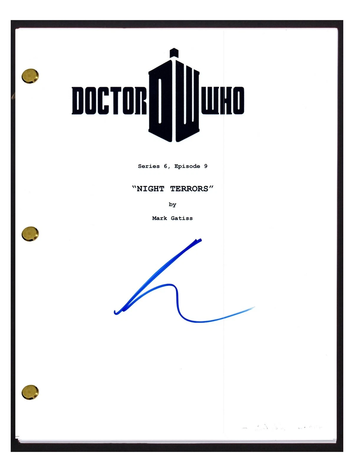 Karen Gillan Signed Autographed Doctor Who Night Terrors Episode Script COA
