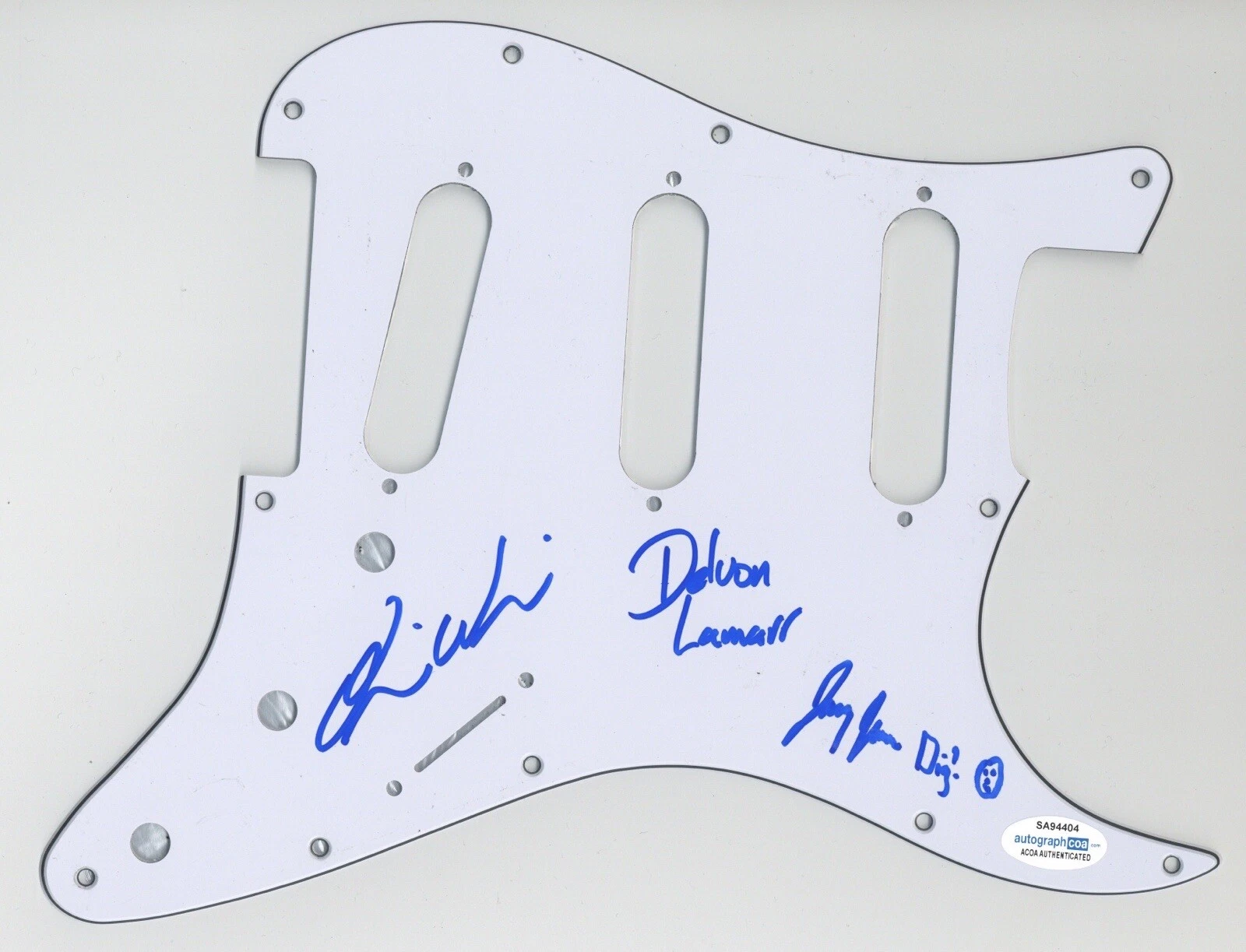 DELVON LAMARR ORGAN TRIO SIGNED AUTOGRAPH STRAT GUITAR PICKGUARD ACOA COA