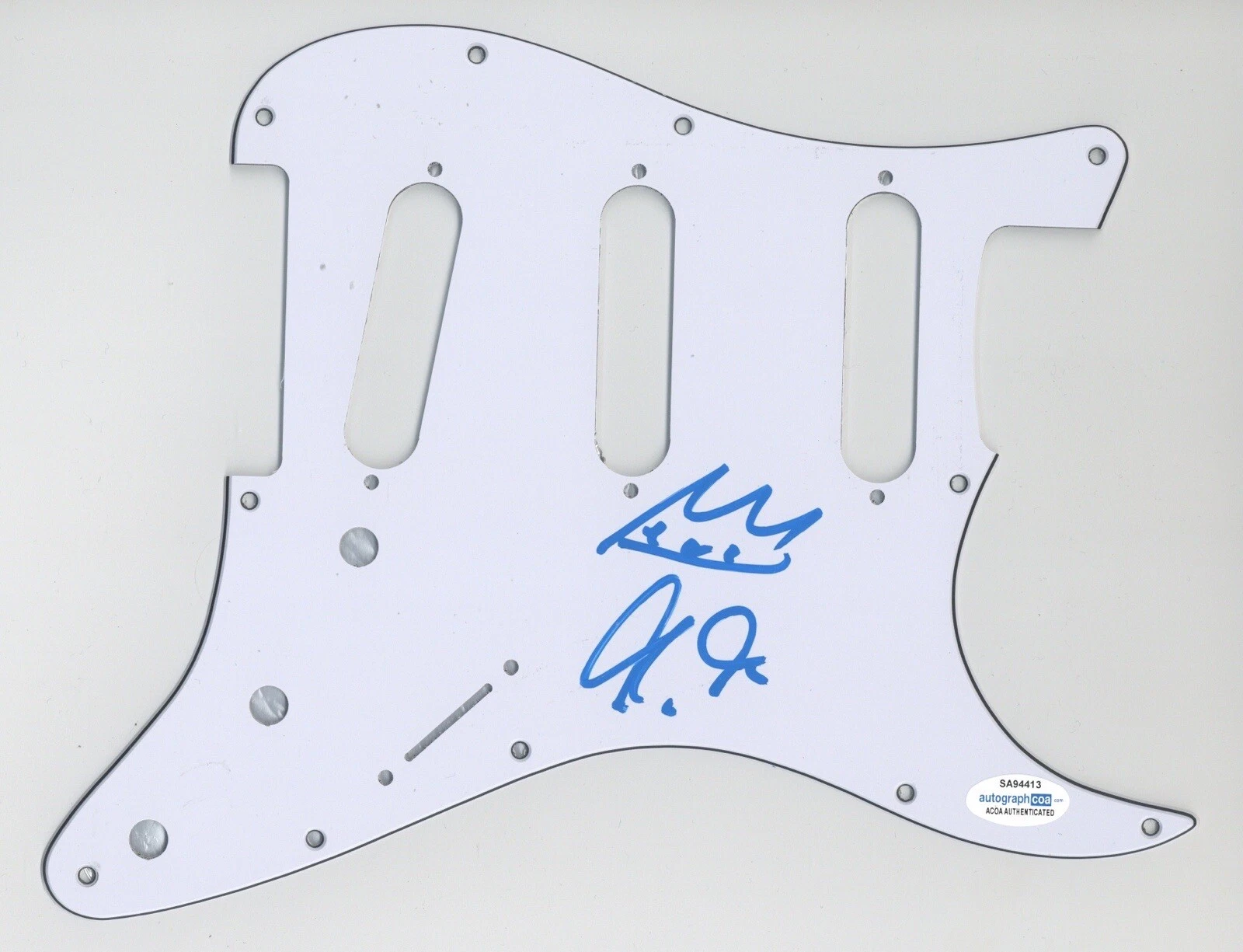 CHRISTONE KINGFISH INGRAM SIGNED AUTOGRAPH STRAT GUITAR PICKGUARD ACOA COA BLUES