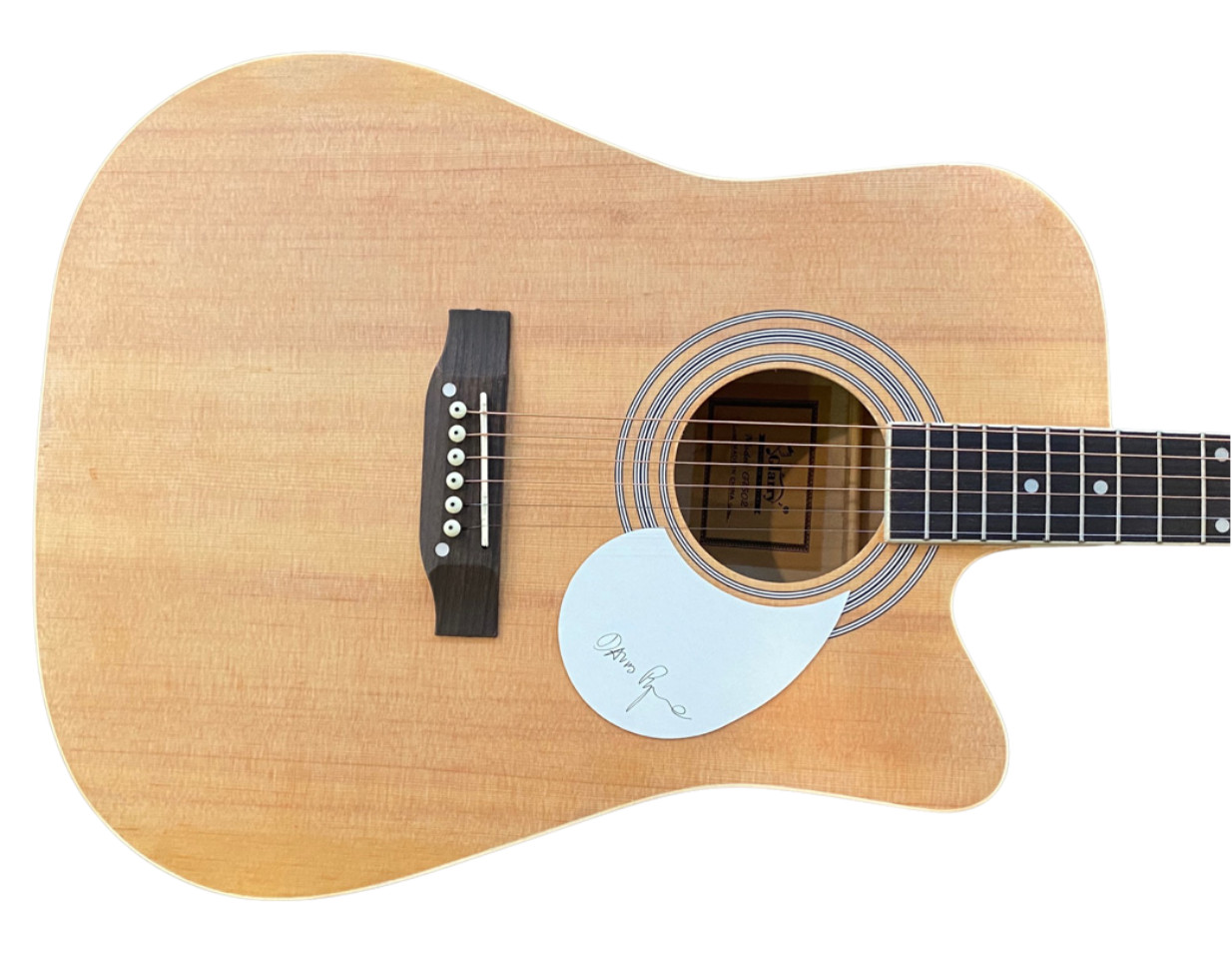 David Byrne Signed Autographed Full Size Acoustic Guitar Talking Heads ACOA COA