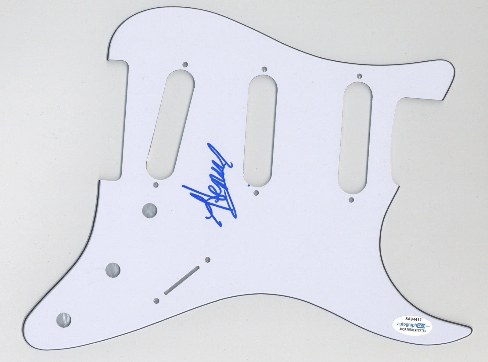 HENRY FAMBROUGH THE SPINNERS SIGNED AUTOGRAPH STRAT PICKGUARD GUITAR ACOA COA