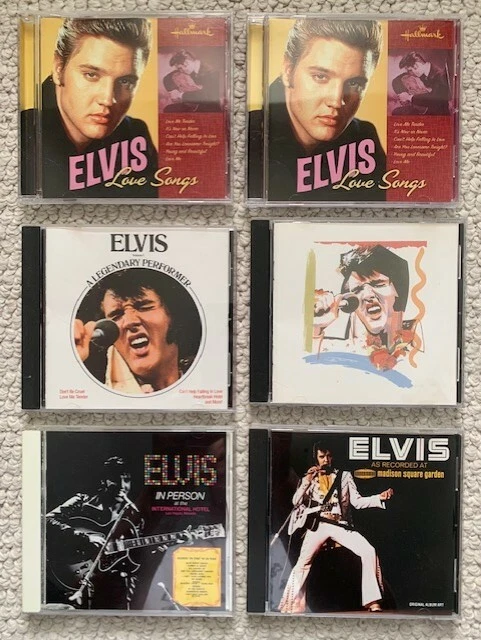 ELVIS PRESLEY LOT OF 6 CD's LOVE SONGS+LIVE AT MSG+HAWAII     AMAZING CONDITION