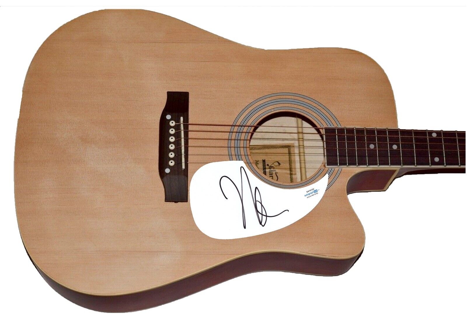 Neal Schon Signed Autographed Full Size Acoustic Guitar Journey Santana ACOA COA