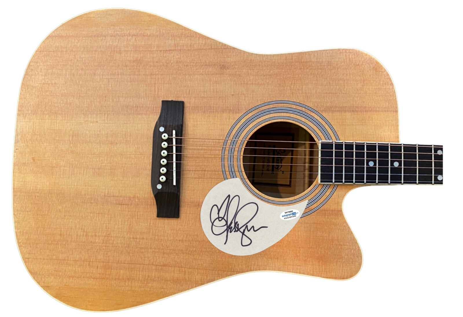 Jessica Simpson Signed Autograph Full Size Acoustic Guitar Dukes of Hazzard ACOA