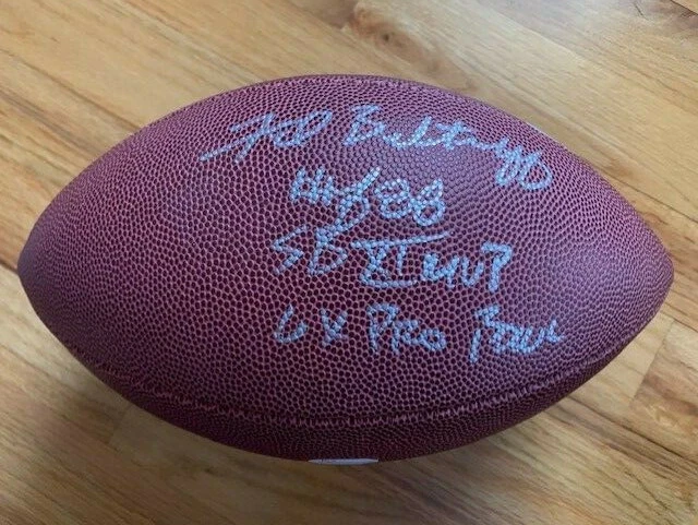 FRED BILETNIKOFF SIGNED FULL SIZE FOOTBALL      HOF 88+SB MVP+6X PRO BOWL    JSA