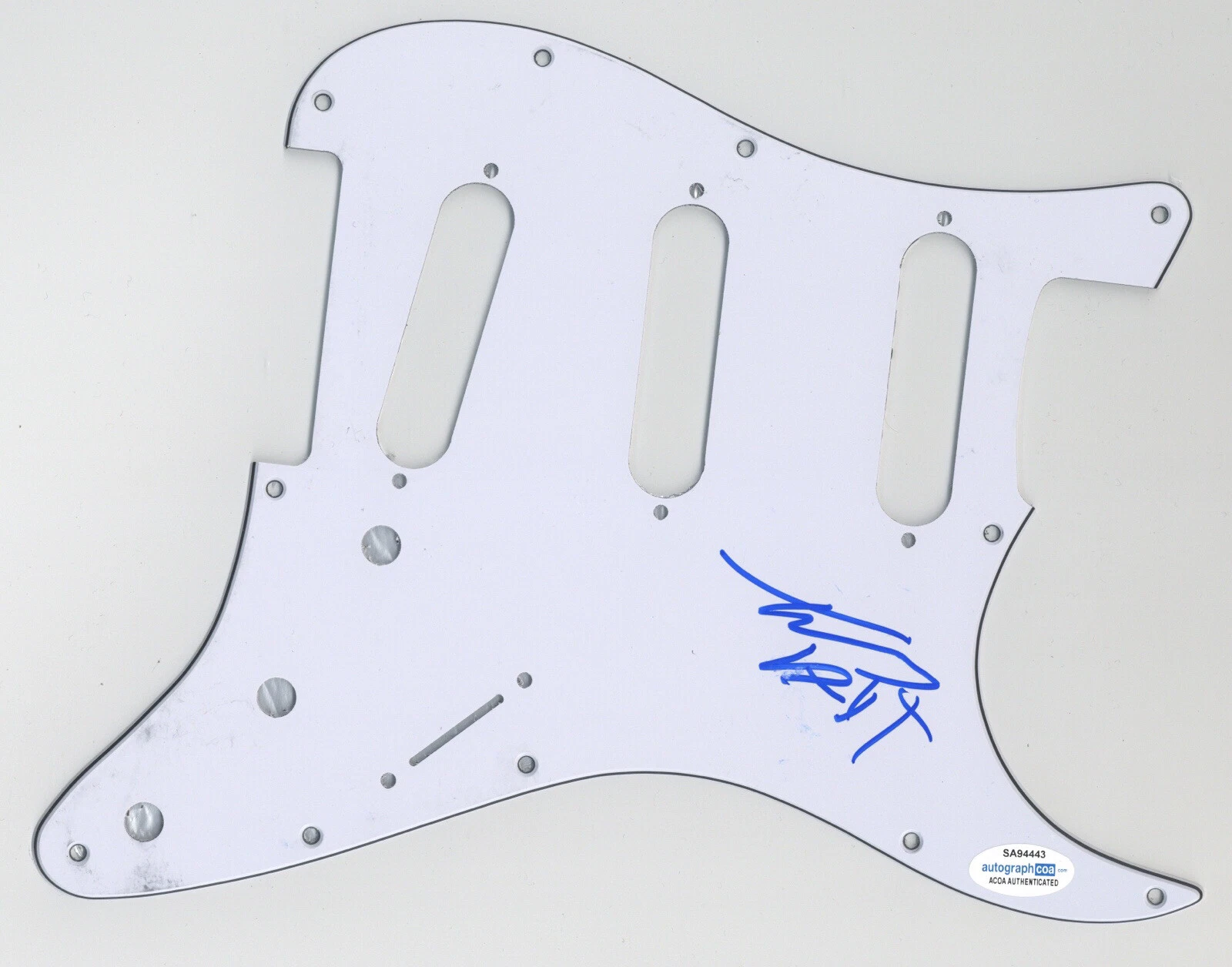 TOMMY VEXT BAD WOLVES SIGNED AUTOGRAPH STRAT PICKGUARD GUITAR ACOA COA