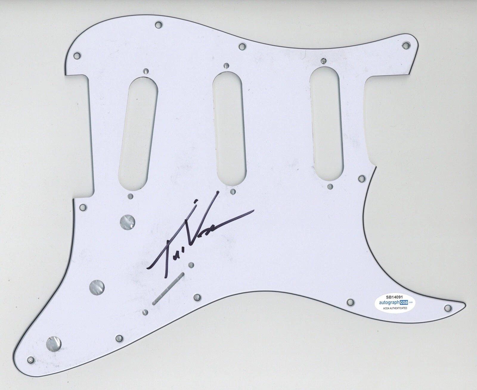 TAI VERDES A.O.K SIGNED AUTOGRAPH STRAT ELECTRIC GUITAR PICKGUARD ACOA TIK TOK